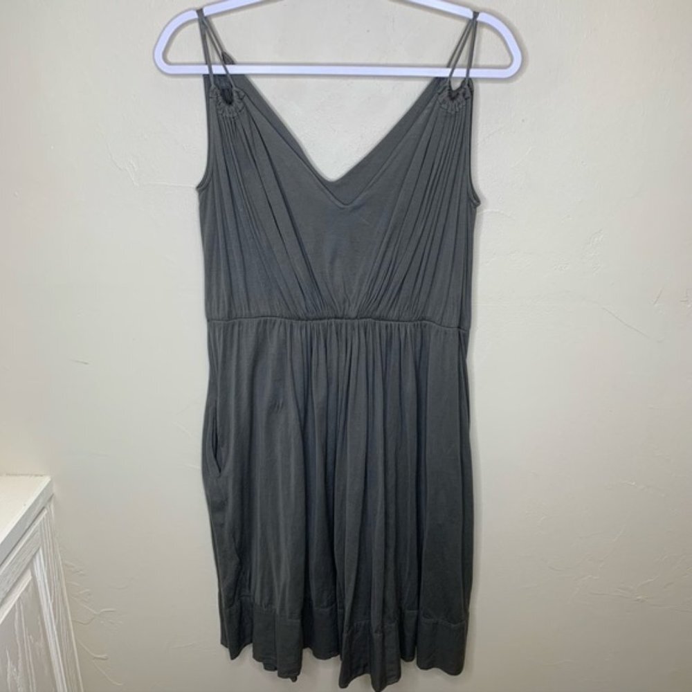 Tomas Maier Cotton V-Neck Tank Dress with Pockets
